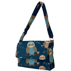 Seamless-pattern-owls-dreaming Full Print Messenger Bag (L)