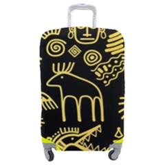 Golden-indian-traditional-signs-symbols Luggage Cover (medium) by Salman4z