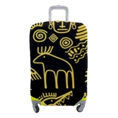 Golden-indian-traditional-signs-symbols Luggage Cover (small) by Salman4z