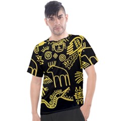 Golden-indian-traditional-signs-symbols Men s Sport Top by Salman4z