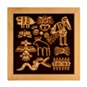 Golden-indian-traditional-signs-symbols Wood Photo Frame Cube View2