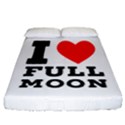 I love full moon Fitted Sheet (California King Size) View1