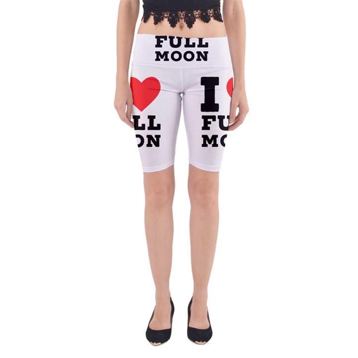 I love full moon Yoga Cropped Leggings