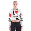 I love full moon Cropped Sweatshirt View1