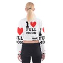 I love full moon Cropped Sweatshirt View2