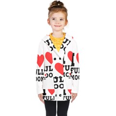 I Love Full Moon Kids  Double Breasted Button Coat by ilovewhateva