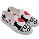 I love full moon Men s Canvas Slip Ons View3