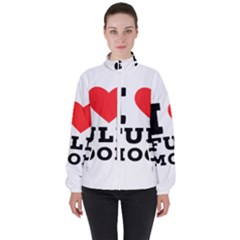 I Love Full Moon Women s High Neck Windbreaker by ilovewhateva