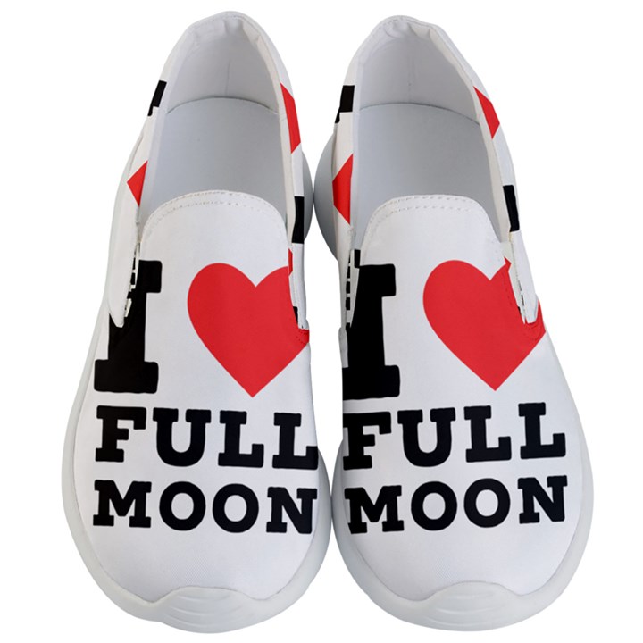 I love full moon Men s Lightweight Slip Ons