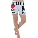 I love full moon Lightweight Velour Yoga Shorts View1