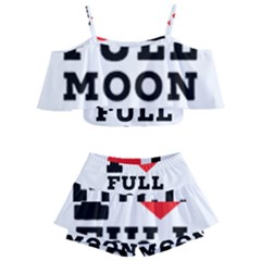 I Love Full Moon Kids  Off Shoulder Skirt Bikini by ilovewhateva