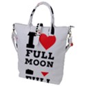 I love full moon Buckle Top Tote Bag View1