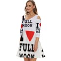 I love full moon Shoulder Cut Out Zip Up Dress View2