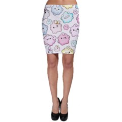 Cute-doodle-cartoon-seamless-pattern Bodycon Skirt by Salman4z