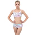 Cute-doodle-cartoon-seamless-pattern Layered Top Bikini Set View1