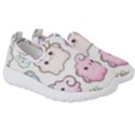 Cute-doodle-cartoon-seamless-pattern Kids  Slip On Sneakers View3