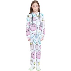 Cute-doodle-cartoon-seamless-pattern Kids  Tracksuit by Salman4z