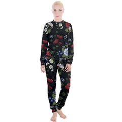 Floral-folk-fashion-ornamental-embroidery-pattern Women s Lounge Set by Salman4z