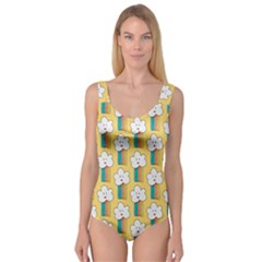 Smile-cloud-rainbow-pattern-yellow Princess Tank Leotard  by Salman4z