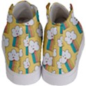 Smile-cloud-rainbow-pattern-yellow Kids  Hi-Top Skate Sneakers View4