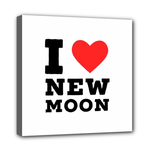 I Love New Moon Mini Canvas 8  X 8  (stretched) by ilovewhateva