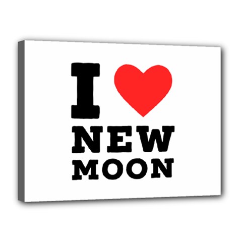 I Love New Moon Canvas 16  X 12  (stretched) by ilovewhateva