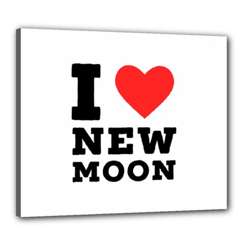 I Love New Moon Canvas 24  X 20  (stretched) by ilovewhateva