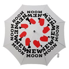 I Love New Moon Hook Handle Umbrellas (large) by ilovewhateva