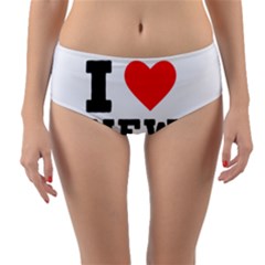 I Love New Moon Reversible Mid-waist Bikini Bottoms by ilovewhateva