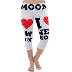 I Love New Moon Capri Yoga Leggings by ilovewhateva