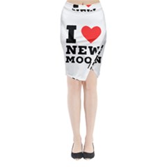 I Love New Moon Midi Wrap Pencil Skirt by ilovewhateva