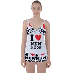 I Love New Moon Tie Front Two Piece Tankini by ilovewhateva