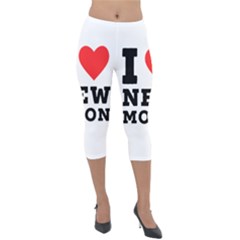 I Love New Moon Lightweight Velour Capri Leggings  by ilovewhateva