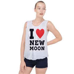 I Love New Moon Bubble Hem Chiffon Tank Top by ilovewhateva