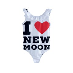 I Love New Moon Kids  Frill Swimsuit by ilovewhateva