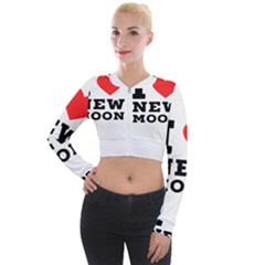 I Love New Moon Long Sleeve Cropped Velvet Jacket by ilovewhateva