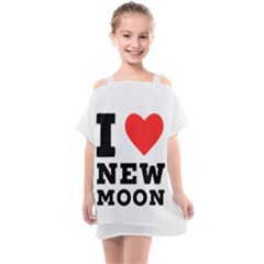 I Love New Moon Kids  One Piece Chiffon Dress by ilovewhateva