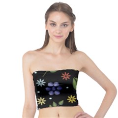 Embroidery-seamless-pattern-with-flowers Tube Top