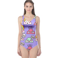 Cloud-seamless-pattern -- One Piece Swimsuit by Salman4z