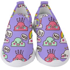 Cloud-seamless-pattern -- Kids  Slip On Sneakers by Salman4z