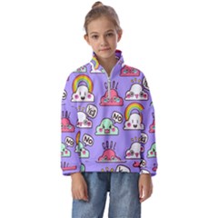 Cloud-seamless-pattern -- Kids  Half Zip Hoodie by Salman4z