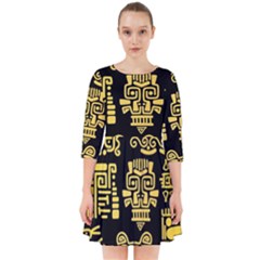 American-golden-ancient-totems Smock Dress by Salman4z