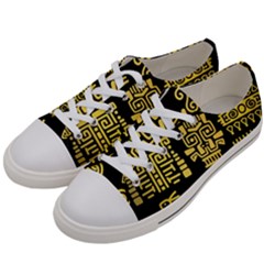 American-golden-ancient-totems Men s Low Top Canvas Sneakers by Salman4z