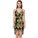 American-golden-ancient-totems Wrap Frill Dress View1