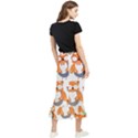 Cute-colorful-owl-cartoon-seamless-pattern Maxi Fishtail Chiffon Skirt View2