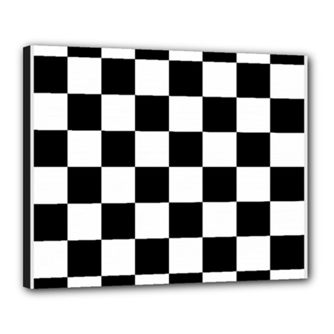 Chess-board-background-design Canvas 20  X 16  (stretched) by Salman4z