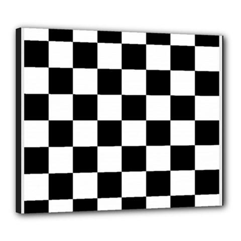 Chess-board-background-design Canvas 24  X 20  (stretched) by Salman4z