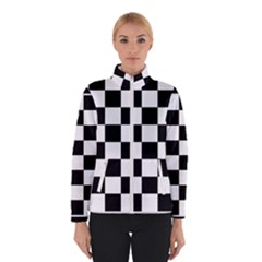 Chess-board-background-design Women s Bomber Jacket by Salman4z