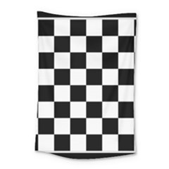 Chess-board-background-design Small Tapestry by Salman4z