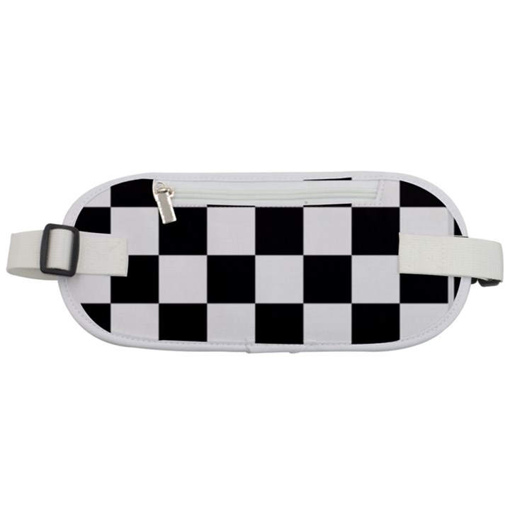 Chess-board-background-design Rounded Waist Pouch